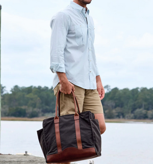 CANVAS CARYALL BAG BARK