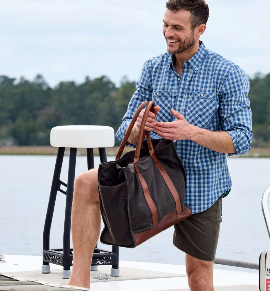 CANVAS CARYALL BAG BARK