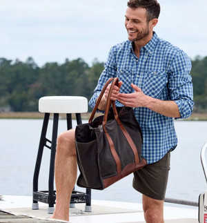 CANVAS CARYALL BAG BARK