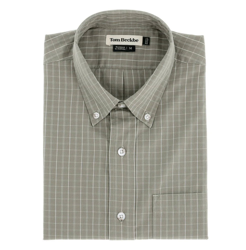 MONROE POPLIN SHIRT MOSS
