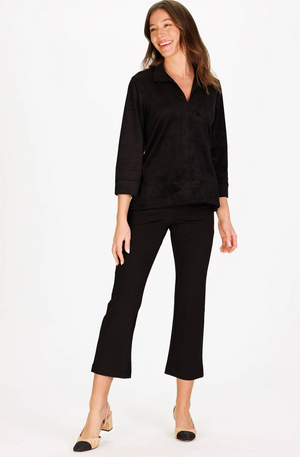 VICTORIA TUNIC TOP BLACK