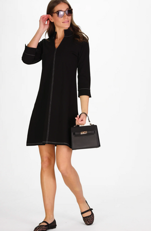 VICTORIA TUNIC DRESS BLACK