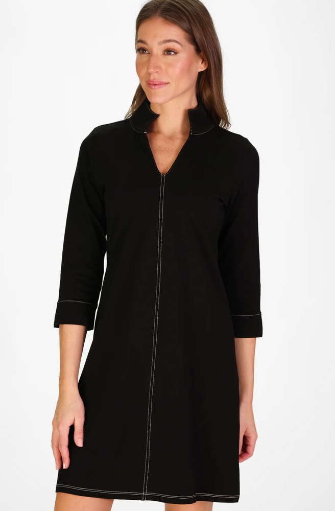 VICTORIA TUNIC DRESS BLACK