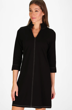 VICTORIA TUNIC DRESS BLACK