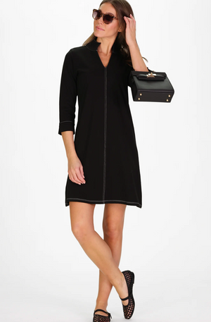 VICTORIA TUNIC DRESS BLACK