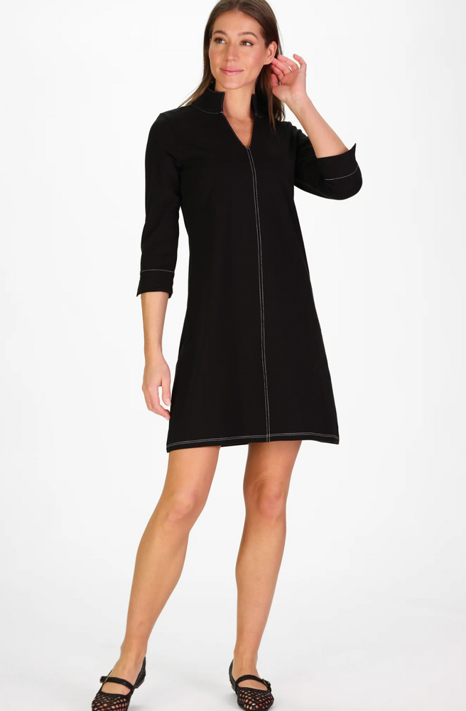 VICTORIA TUNIC DRESS BLACK