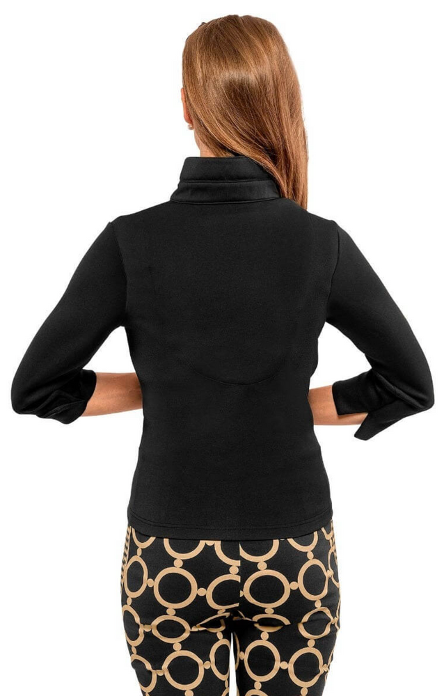Jersey Twist & Shout Top Black