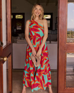 W ANALEAH MAXI DRESS MINT GARDEN GLORY