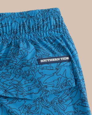 YOUTH DIVE IN SWIM TRUNK MEDITERRANEAN BLUE