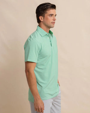 MEADOWBROOK STRIPE POLO FIR