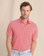 MENS MEADOWBROOK STRIPE BRRR POLO MINT