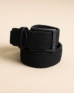 BRAIDED BELT CAVIAR BLACK