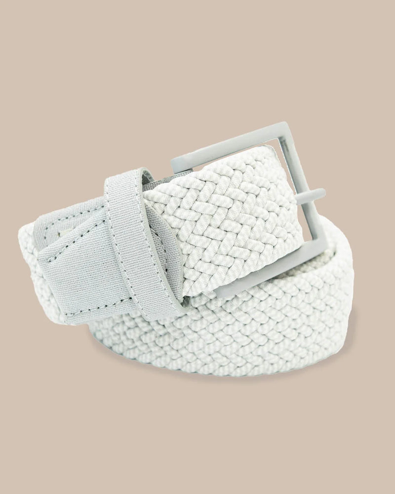 BRAIDED BELT SLATE GREY