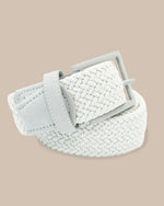 BRAIDED BELT SLATE GREY
