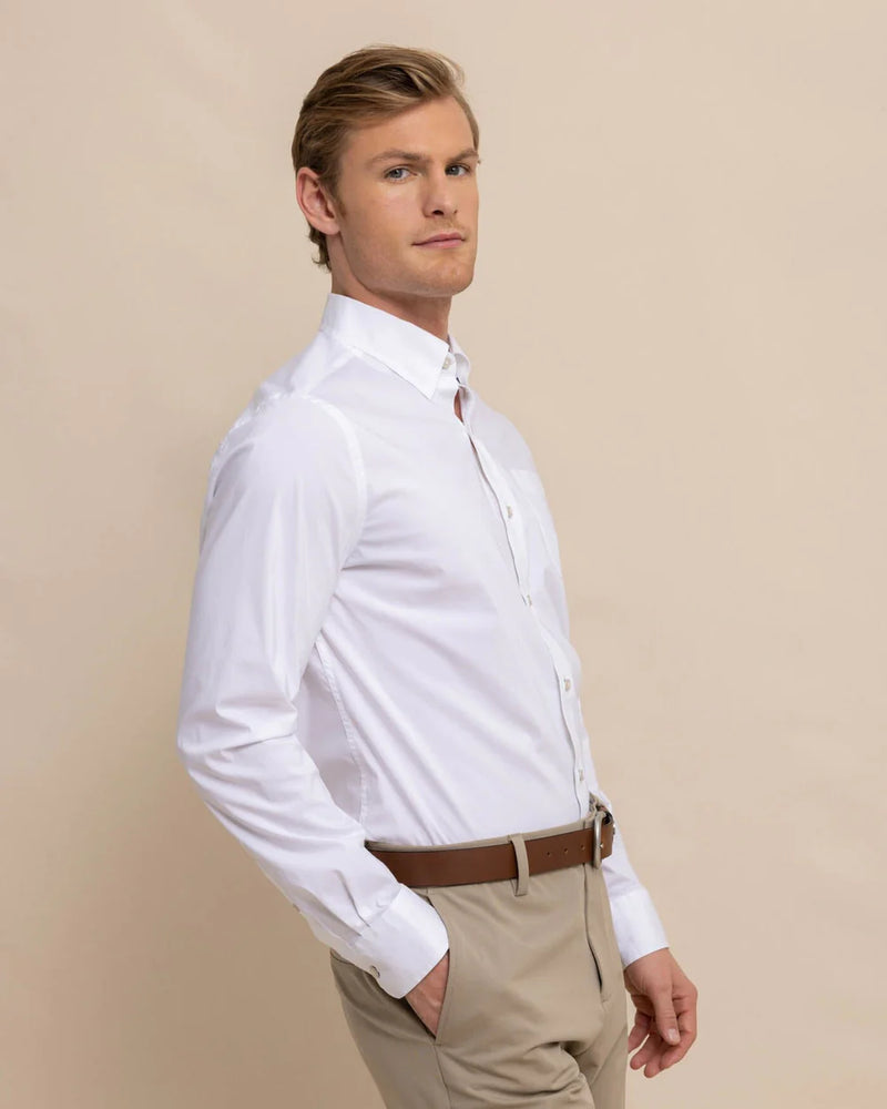 CHARLESTON OVERBROOK SPORT SHIRT WHITE