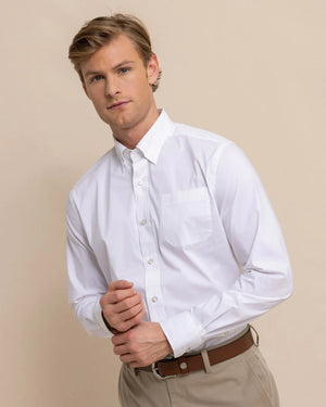 CHARLESTON OVERBROOK SPORT SHIRT WHITE