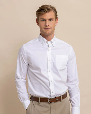 CHARLESTON OVERBROOK SPORT SHIRT WHITE