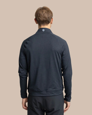 M CRUISER HEATHER QUARTER ZIP BLACK