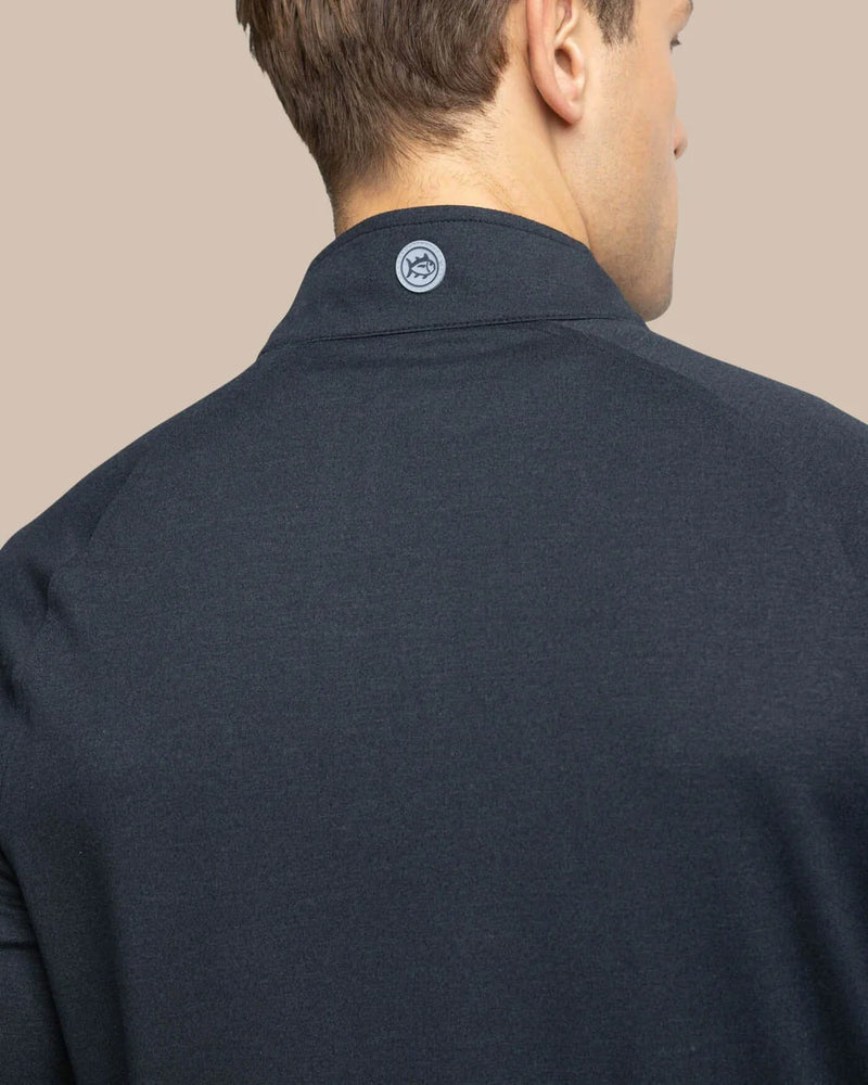 M CRUISER HEATHER QUARTER ZIP BLACK