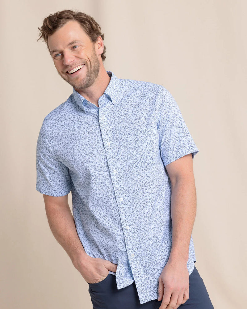 M SS IGUANA GLEE SPORTSHIRT CERULEAN