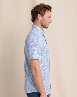 M SS IGUANA GLEE SPORTSHIRT CERULEAN