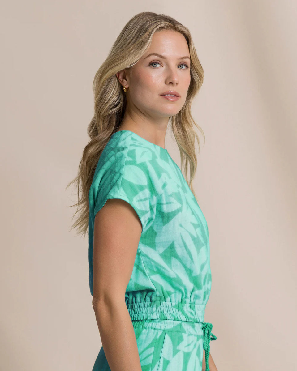 JACLYN TOP FLORIDA KEYS/GREEN – Village Palm