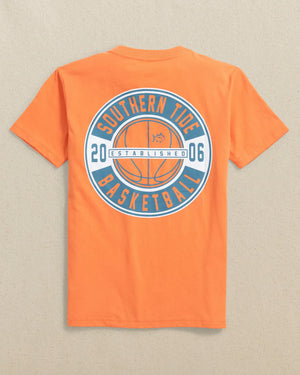 BOYS SHORT SLEEVE COURTSIDE TEE PEACH PARFAIT
