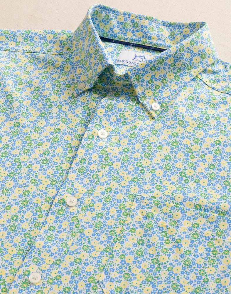MENS PETAL PARTY SPORT SHIRT JADE GREEN Village Palm MENS PETAL PARTY SPORT SHIRT JADE GREEN Village Palm