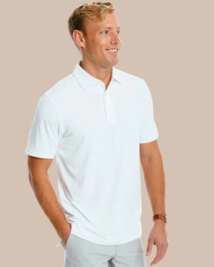 RYDER SHORT SLEEVE PERFORMANCE POLO SHIRT CLASSIC WHITE