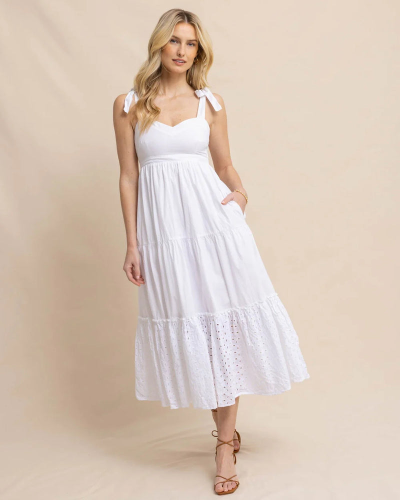 SYLVIE EYELET MAXI WHITE – Village Palm SYLVIE EYELET MAXI WHITE – Village Palm