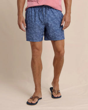 TIDE TO THE SHORE SWIM TRUNK LIGHT INDIGO