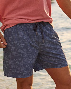 TIDE TO THE SHORE SWIM TRUNK LIGHT INDIGO
