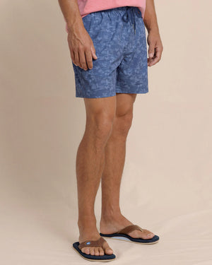 TIDE TO THE SHORE SWIM TRUNK LIGHT INDIGO