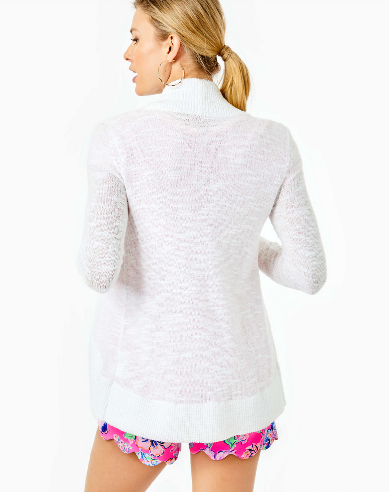 
            
                Load image into Gallery viewer, LILLY PULITZER - AMALIE CARDIGAN RESORT WHITE
            
        